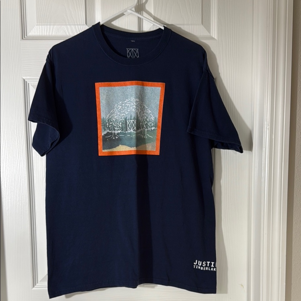 Justin Timberlake navy short-sleeve teeshirt